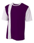 A4 Youth Legend Soccer Jersey (NB3016), Color 'Purple/White'
